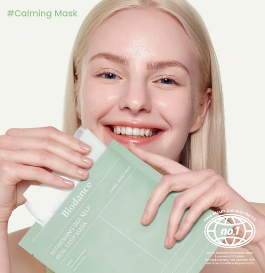 NEW ! Biodance Refreshing Sea Kelp Real Deep Mask Korean Beauty (4 stuks)