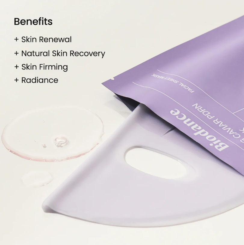 NEW ! Rejuvenating Caviar PDRN Real Deep Mask, Korean Beauty (4stuks)