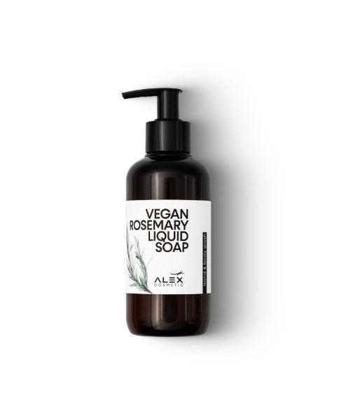 VEGAN ROSEMARY LIQUID SOAP :Zachte reiniging voor handen en lichaam