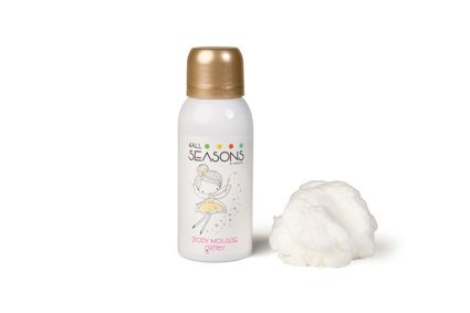 4 all seasons Body Mousse Sparkling Princess 100ml (bevat glitters)