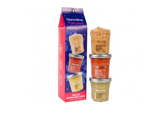 Trio van fruitige bodyscrubs – Magic Forest Collectie