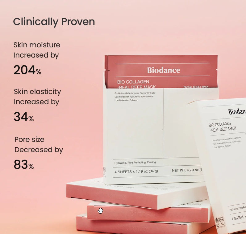 NEW ! Biodance Bio Collagen-Real Deep Mask Korean Beauty (4 stuks)