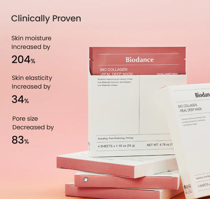 NEW ! Biodance Bio Collagen-Real Deep Mask Korean Beauty (4 stuks)