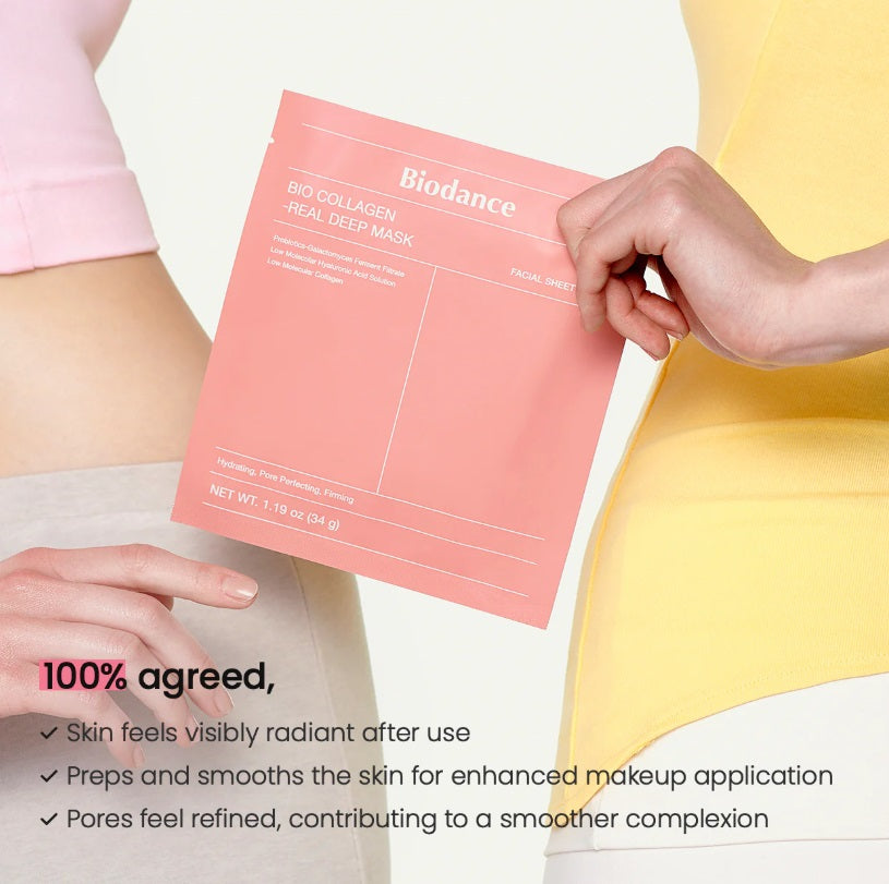 NEW ! Biodance Bio Collagen-Real Deep Mask Korean Beauty (4 stuks)