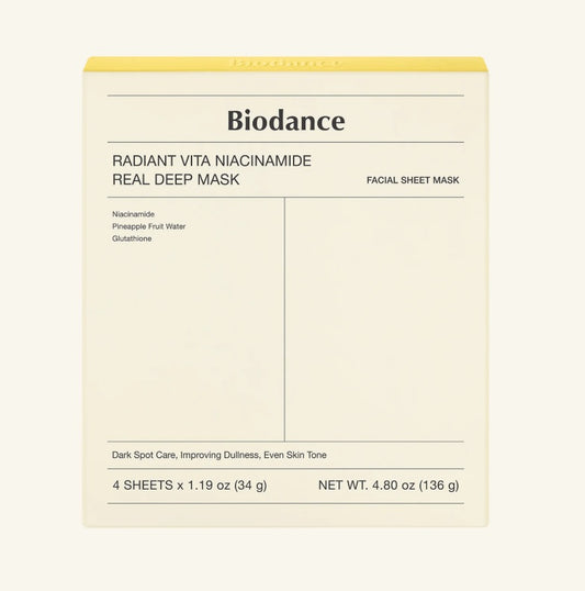 NEW !  2x Biodance Radiant Vita Niacinamide Real Deep Mask Korean Beauty