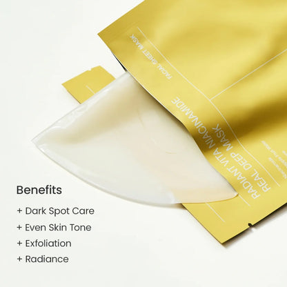 NEW !  Biodance Radiant Vita Niacinamide Real Deep Mask Korean Beauty (4stuks)
