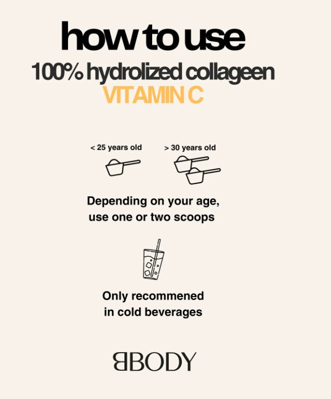 BBODY Tripeptide Collageen + Vitamine C – premium collageen voor huid, herstel en vitaliteit