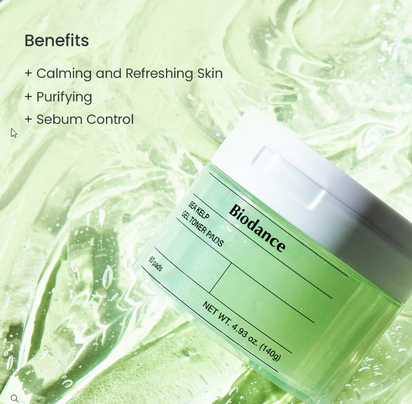 Sea Kelp Gel Toner Pads