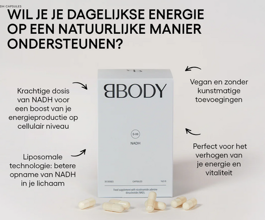 bbody NADH capsules – natuurlijke celenergie & focus van binnenuit