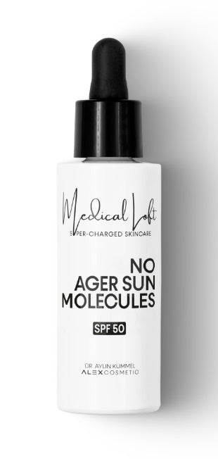 NO AGER SUN MOLECULES SPF50: Innovatieve anti-verouderingsvloeistof ter bescherming tegen door licht veroorzaakte, vroegtijdige huidveroudering